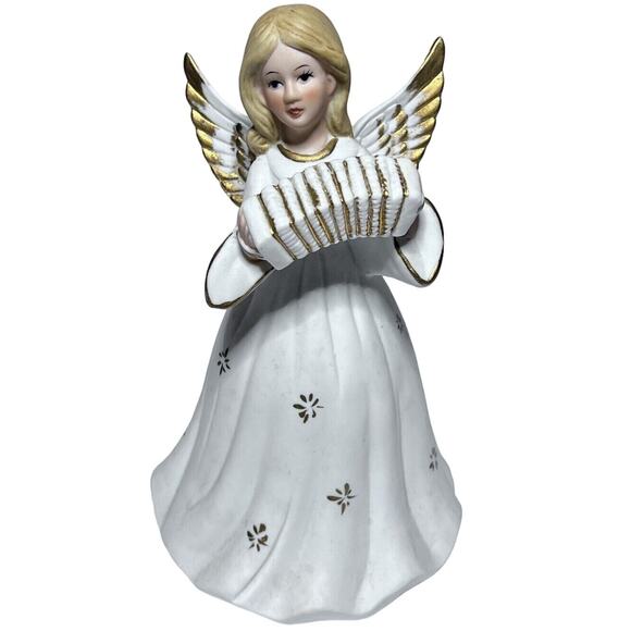 Berman & Anderson Christmas Angel Accordion Music Box - Non-Functional Vintage - Picture 1 of 8